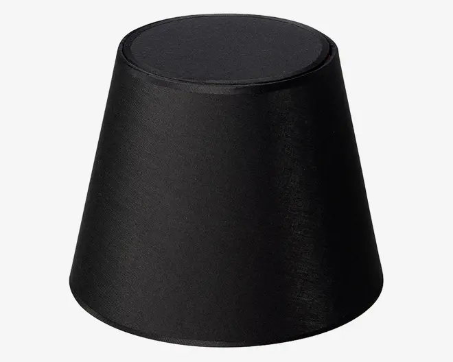 Skærm Isabella Domus sort/kobber H.20 cm