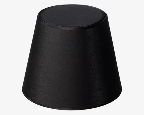 Skærm Isabella Domus sort/kobber H.20 cm