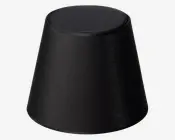 Skærm Isabella Domus sort/kobber H.20 cm 