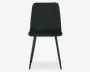 Spisebordsstol i grøn velour 