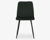 Spisebordsstol i grøn velour 