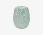 Vandglas Dots Blå/Rosa