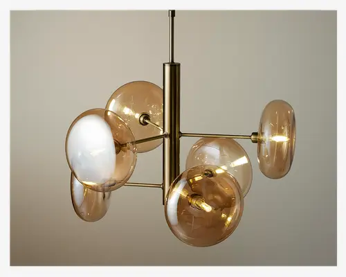 Loftlampe Continental messing Ø.53 cm