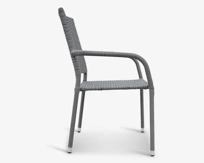 Havestol grå mix polyrattan