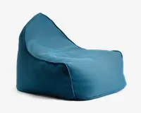 Sækkestol i blå 3D stof