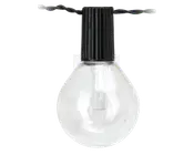 Solar lyskæde sort 20 LED L.2 meter