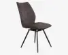 Spisebordsstol Navarra i antracit med drejestel 