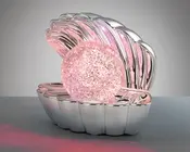 Bordlampe Shelly krom