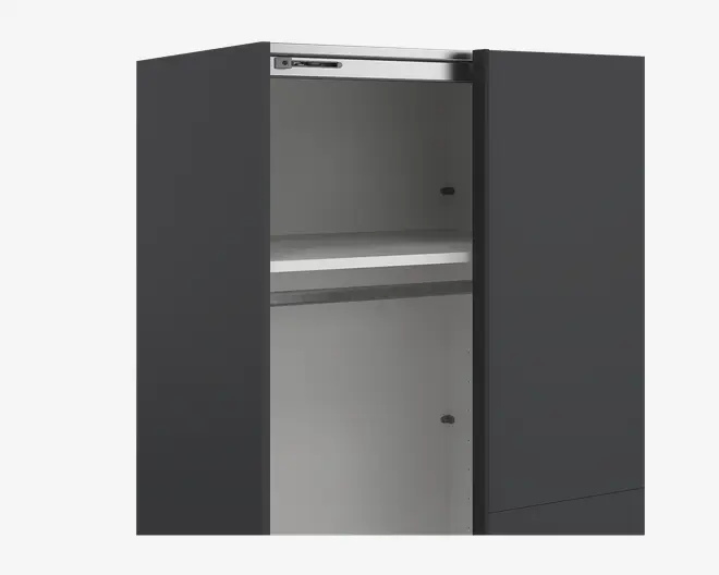   Garderobeskab Case grå B. 244 x H. 221 cm