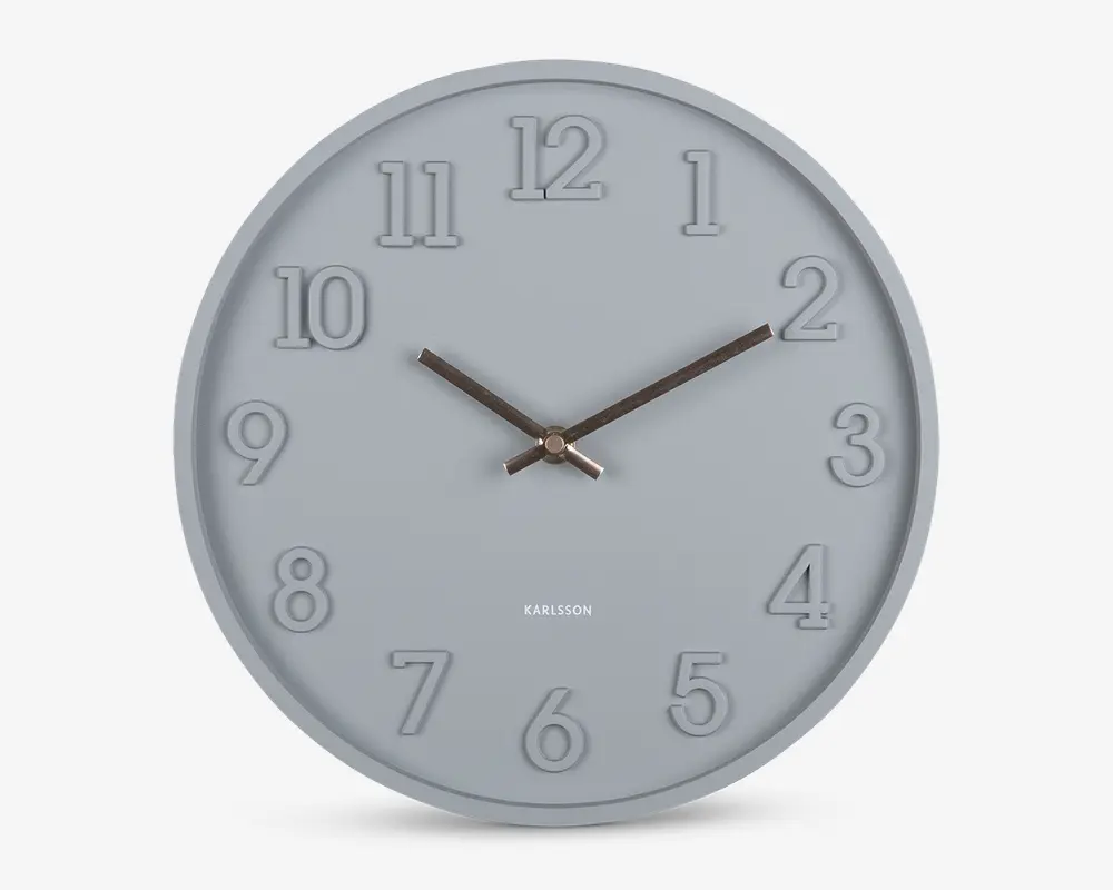 Vægur Calma grå Ø.30 cm 
