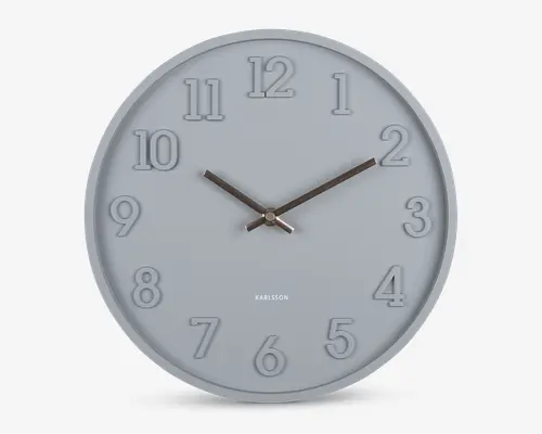 Vægur Calma grå Ø.30 cm