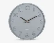 Vægur Calma grå Ø.30 cm