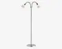 Gulvlampe Ray dobbelt H.155 cm