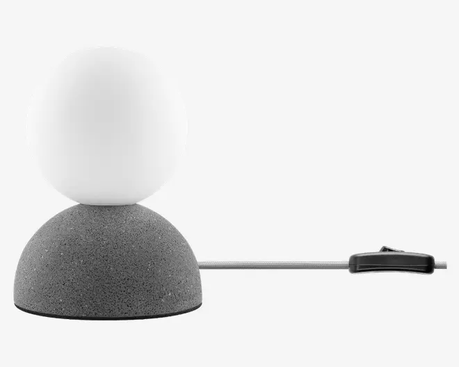 Væg/Bordlampe Moon Grå Ø.10 cm