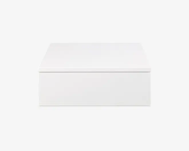 Sengebord Avignon med 1 skuffe hvid