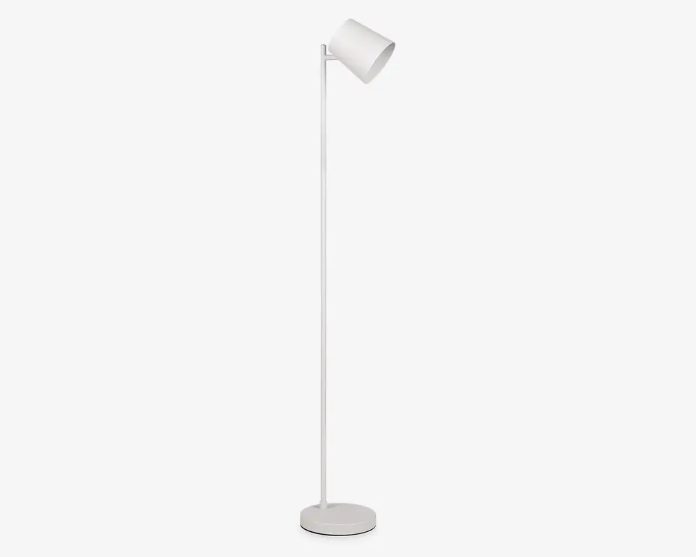 Gulvlampe Blake mat hvid H.125 cm 