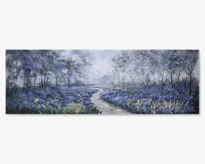 Maleri sti/træer 50x150 cm 