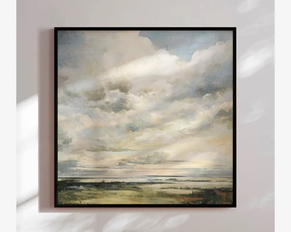 Billede Cloudy day 90x90 cm 
