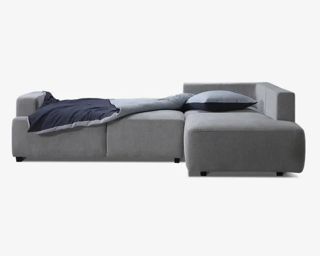 Sovesofa open end højre grå/beige
