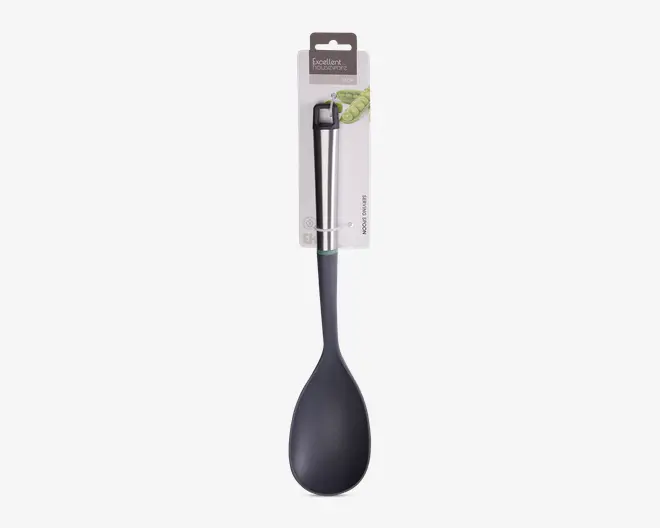 Serveringsske sort L.34 cm