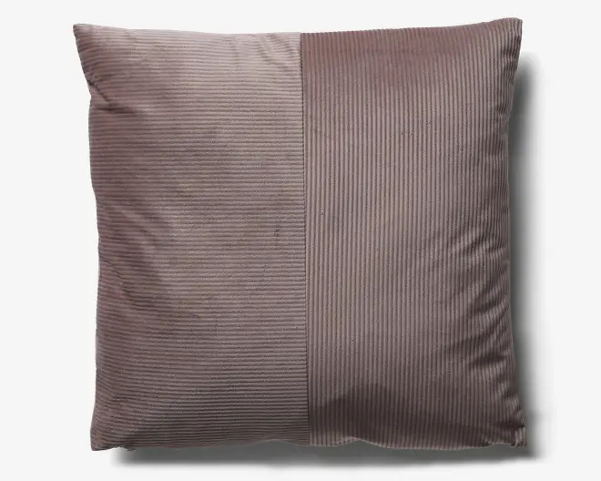 Pude rose m/fyld 45x45 cm 