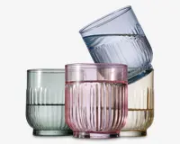 Drikkeglas farvet 33cl 4 stk. 