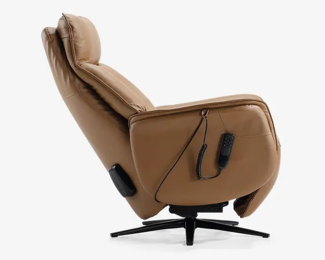 Stol m/indbygget skammel og løftefunktion