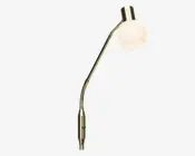 Gulvlampe Philo børstet messing H.140 cm