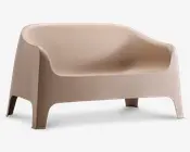 Loungesæt plast Taupe