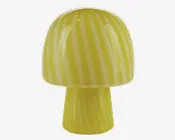 Bordlampe Funghi Gul H.27 cm