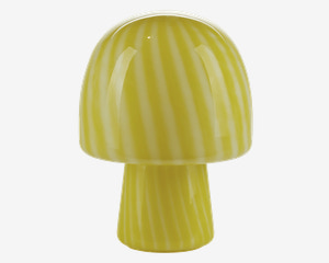 Bordlampe Funghi Gul H.27 cm 