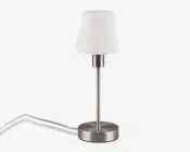 Bordlampe Luis II nikkel H.32 cm