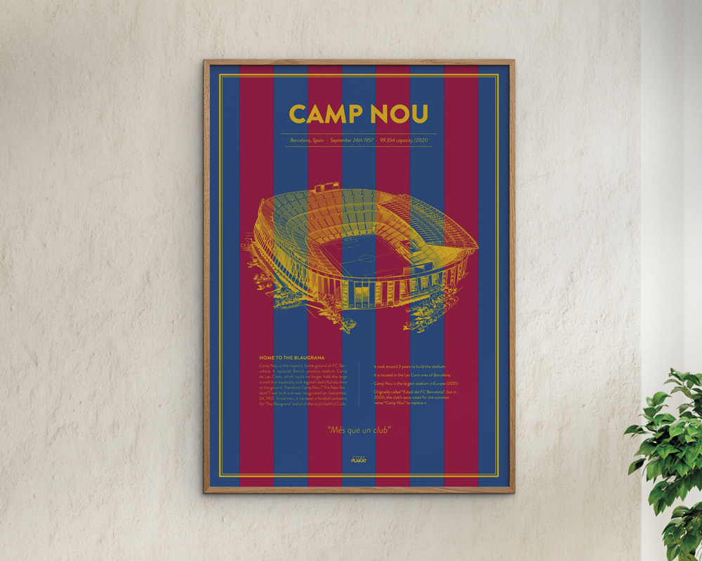 Plakat Camp Nou Barcelona 50x70 cm