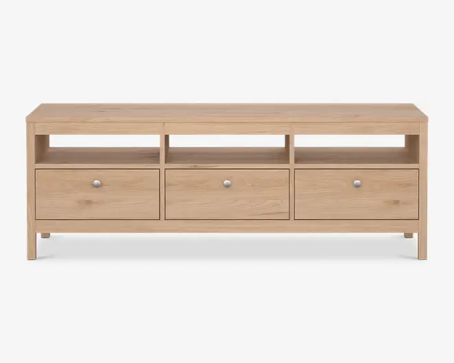 Tv-bord Madrid lys eg m/3 skuffer