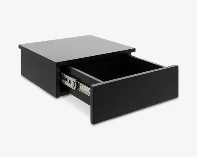 Sengebord Avignon med 1 skuffe sort