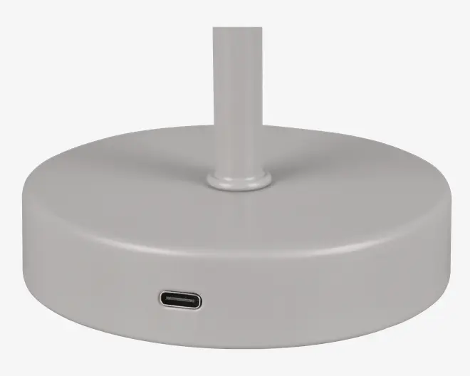 Bordlampe Jeff grå H.30 cm 