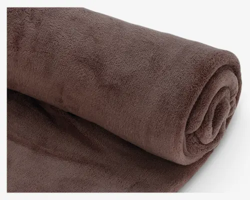 Plaid Fleece Taupe 125x150 cm