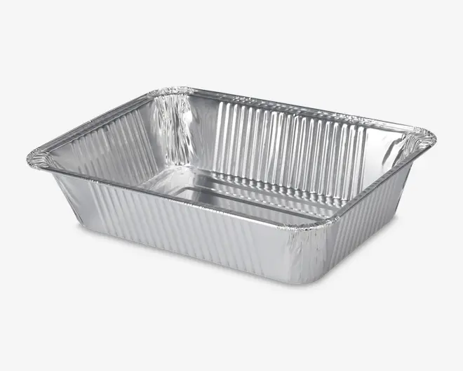 Alubakke stor med højkant 4 stk.