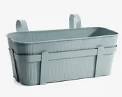 Altankasse metal blå L.41,5 cm