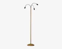 Gulvlampe Salsa trælook H.140 cm