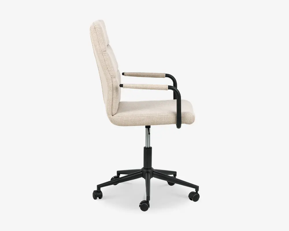 Kontorstol beige møbelstof