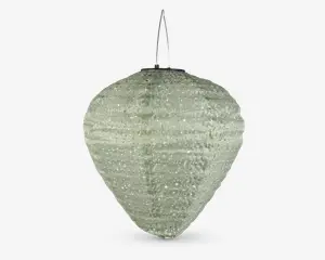 Solar rispapirlampe grøn Ø.33 cm