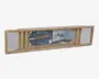 Badekarshylde bambus 64x15 cm