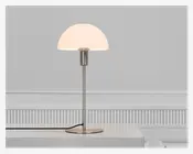 Bordlampe Ellen Opal/stål H.41,5 cm