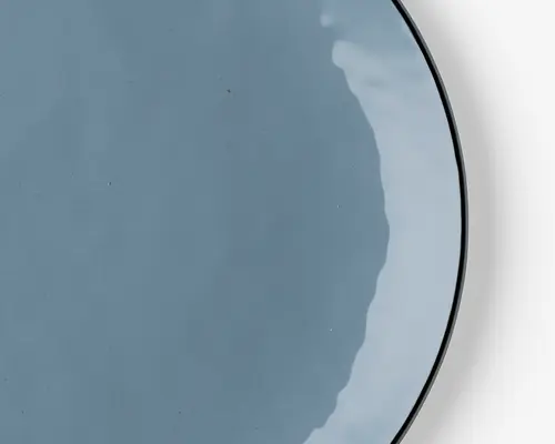 Mandala black rim tallerken blå Ø.27,5 cm