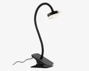 Bordlampe Med Klemme Tulip Sort H.30,5 cm