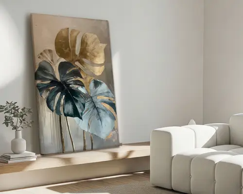 Maleri blade 80x120 cm