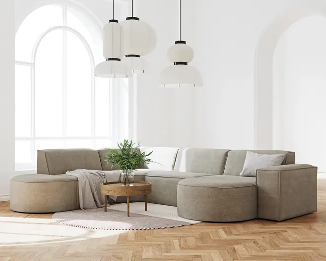 Modul med armlæn til højre Quadrato