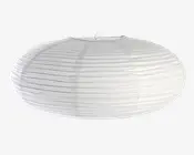 Rispapirlampe hvid Ø.50 cm 