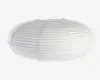 Rispapirlampe hvid Ø.50 cm 